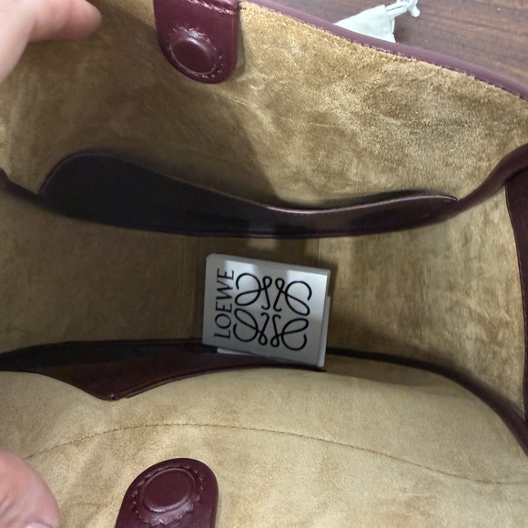 Loewe Hammock Slice Bag in Dark Burgundy NWT - Picture 9 of 9